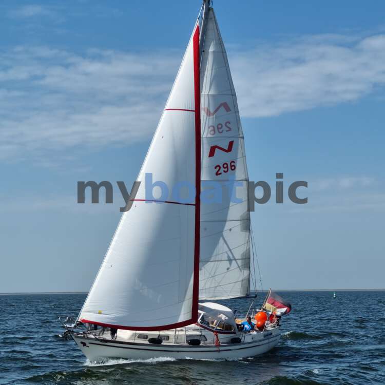 Sailing Yacht underway near Enkhuizen, Ijsselmeer